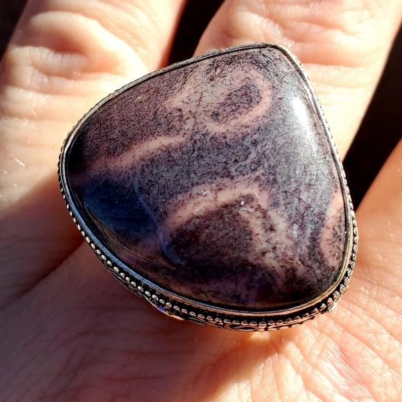 New Mookaite Jasper 925 Silver Ring. - Picture 13 of 16